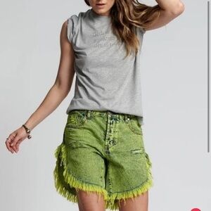 One Teaspoon Cyber Lime Frankie’s